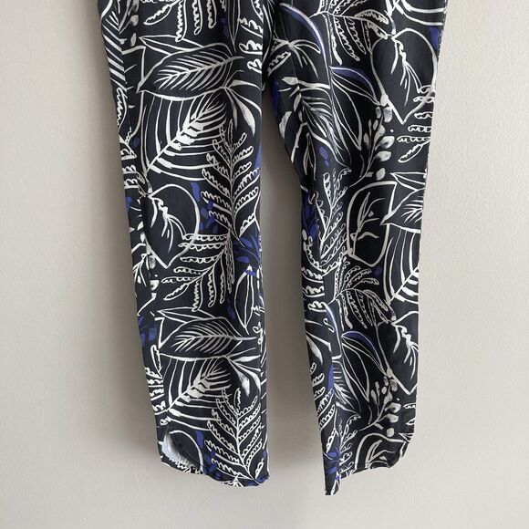 Marine Layer Allison Ankle Pant Phantom Foliage Print Size Small Pull On - Picture 6 of 11